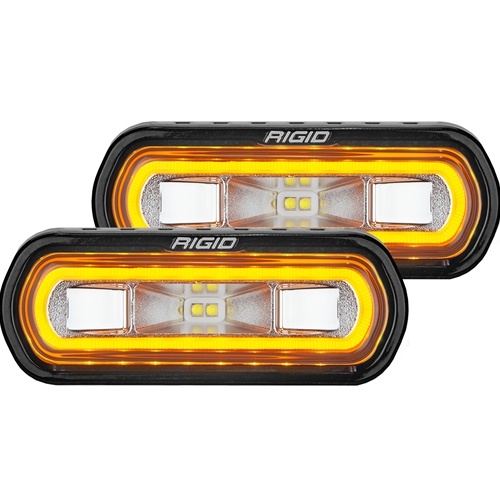 Rigid Industries SR-L Series Off-Road Spreader Pod 3 Wire Surface Mount with Amber Halo Pair RIGID Industries